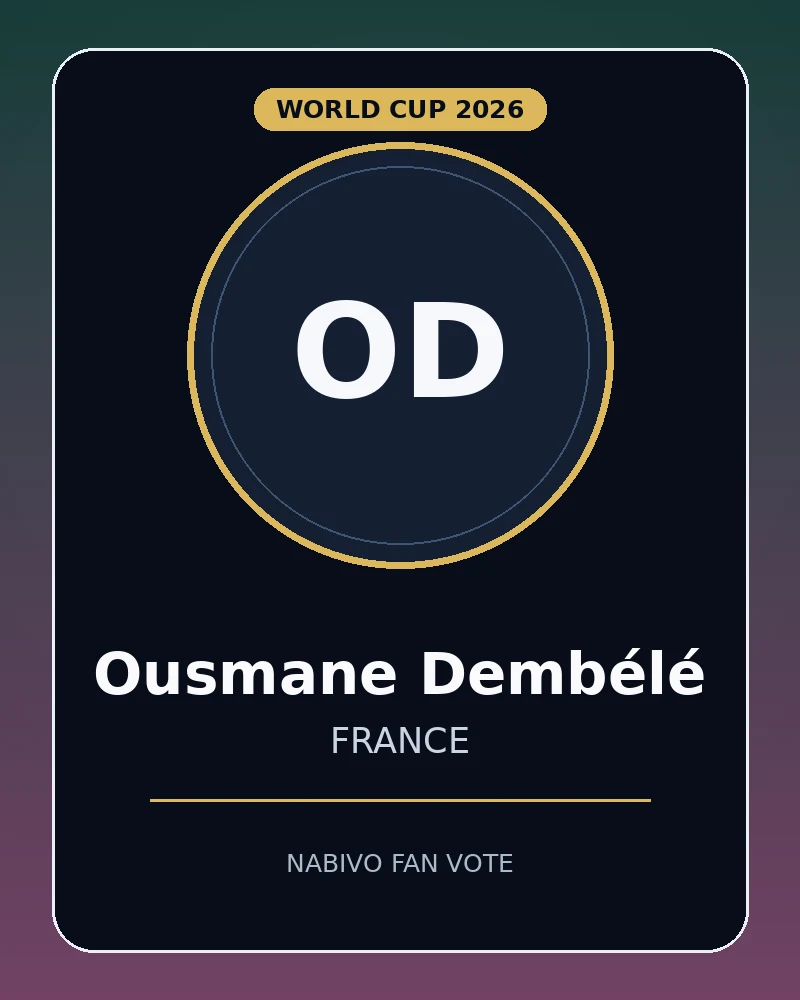 Ousmane Dembélé, France World Cup player